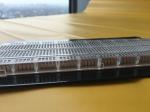 Red / Blue Contacts Transparent Breadboard Black Aluminum Backing Plate