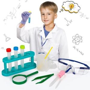 Wholesale Scientist Costume For Kids Lab Coat With Science Experiment Kit Dress Up &amp; Pretend Play For Boys Girls Age 4-8 from china suppliers