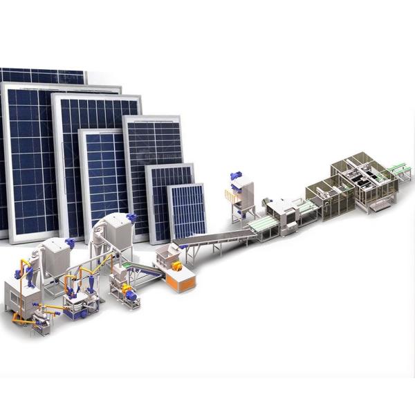 7500 kg Weight Newest Technology Photovoltaic Panel Recycling Machine for Solar