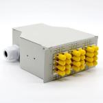 24 Core DIN Rail Fiber Optic Cable Patch Panel 12 ST Duplex Adapter Terminal