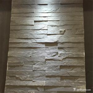 Wholesale Natural / Cultured Stone Black Slate Flat Mini Panel For Wall Cladding from china suppliers