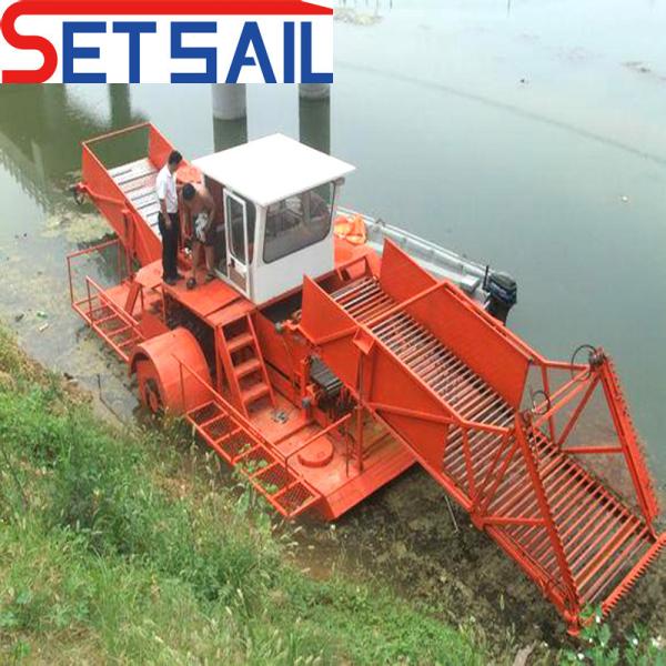 Diesel Engine Customized Water Hyacinth Harvester Ship by Set Sail with Electric