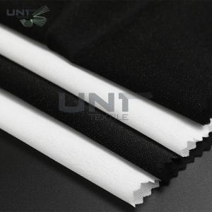 Wholesale Black Plain Weave fusable Interfacing , Fabric 50gsm woven fusing from china suppliers