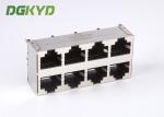 Vertical Rj45 Jack 2X4 Top Entry E6588-A59124-L Rj45 Connector Without Magnetics