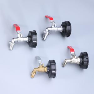 Wholesale Customized Support OEM IBC Tank Adapter for Home Garden Hose Tap Thread Brass Ball Bibcock from china suppliers