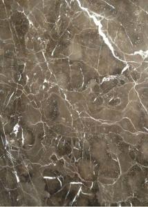 Wholesale Light / Dark Brown Gloss Marble Floor Tiles Indoor Decoration For Wall / Stair from china suppliers