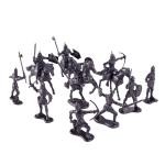 Medieval soldier warrior mini figure war horse minion castle knight model