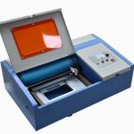 40W Small Laser Engraving Cutting Machine 30x20cm For Rubber Stamp