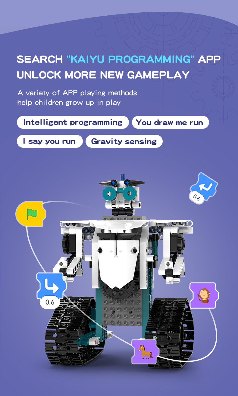 Multi-functional Steam Programming Educational Robot with Induction Remote Control