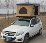 Fiberglass Hard Shell Pop Up Tent , Truck Bed Hard Top Tent With Sponge Mat