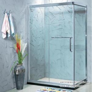 China frameless glass shower enclosures on sale