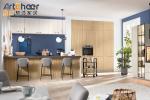 E0 Grade Wood Material Wall Hanging Kitchen Cabinet for Modern European Style