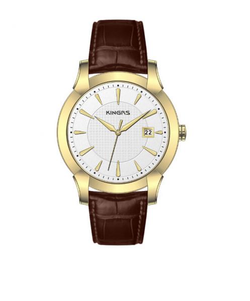Quality Brown Slim Quartz Stainless Steel Watches Luxury Colorful Leather Strap for sale