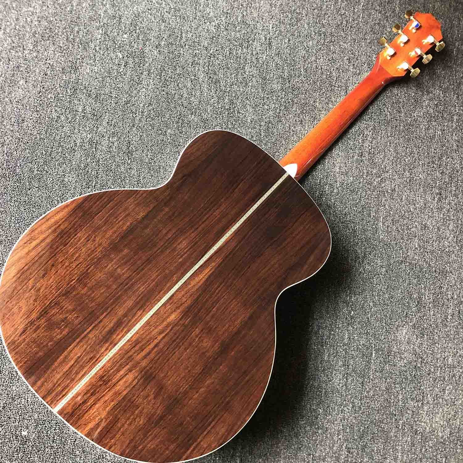 Custom 43" Solid Cedar Wood Rosewood Fingerboard T814 Acoustic Guitar