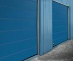 Fire Station Industrial Sectional Doors In White Colour And Automatic Formed