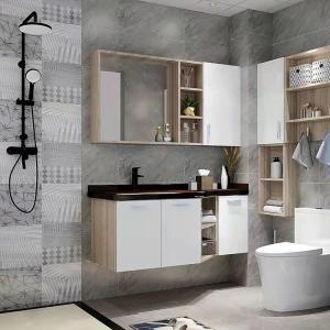 Wholesale Single Sink Bathroom Vanity with a Smart Mirror Cabinet and Chrome Finish from china suppliers