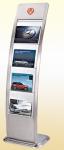 Floor Standing Newspaper Rack Room Service Equipments Sand Steel For Lobby