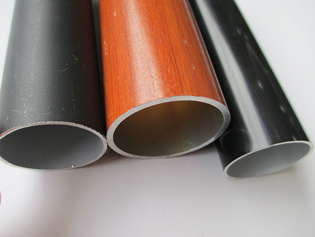 6063 - T5 Colorful Round Aluminum Tube Profiles For Telescopic Drying Rack