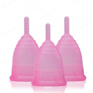 China OEM Medical Grade Silicone Menstrual Cup Organic No Smell Menstrual Cups on sale