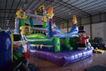 Commercial Magic Circle Inflatable Dry Slide / Monkey Bounce House