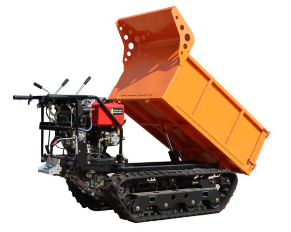 1-2 Ton Palm Garden Crawler Diesel Hydraulic Tipping Bucket Transit Transport