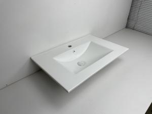 Wholesale 24 Inch Bathroom Cabinet Single Hole Sink Basin Resists Chipping And Scratching from china suppliers