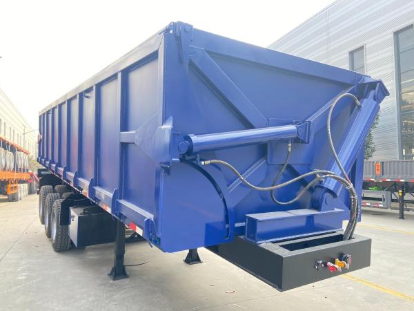 ABS Anti-lock Braking System Customized 3 Axle Trailer Dump Truck Safe Rear Dump