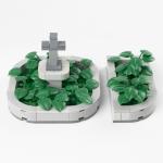 MOC bricks flower bed for city construction decoration public park building