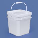 Acrylic Plastic Ice Bucket 8 Liter White / Yellow Color