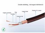 128 Braid Professional Low Noise Microphone Cable , High Grade Low Noise