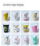 Custom Logo Eco Friendly Paper Cup 10 Oz Capacity 100% Recyclable Materials