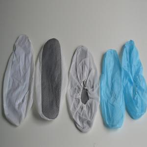 China PP Disposable Shoe Cover Anti Skid Disposable Footwear Non Woven Waterproof on sale