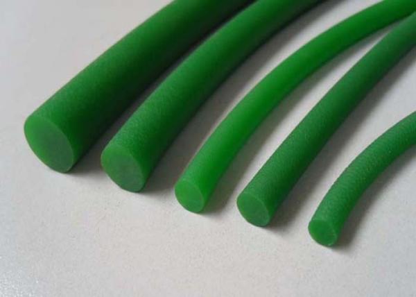 Tensile Strength Breaking elongation Green Polyurethane Round Belt for Industry