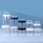 Food Grade Transparent 80ml 100ml 120ml 150ml 250ml 500ml 1000ml Frosted PET