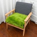 OBLONG Artificial Sheepskin Cushion Pads Pink Square For Seat