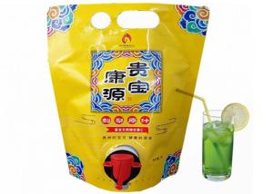 Wholesale Customized Juice/Wine Packaging Stand Up Spout Bag With Vitop Tap Double Bottom from china suppliers