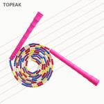 TPU Beaded Plastic Segmented Jump Rope For Weight Loss Soft 2.7m