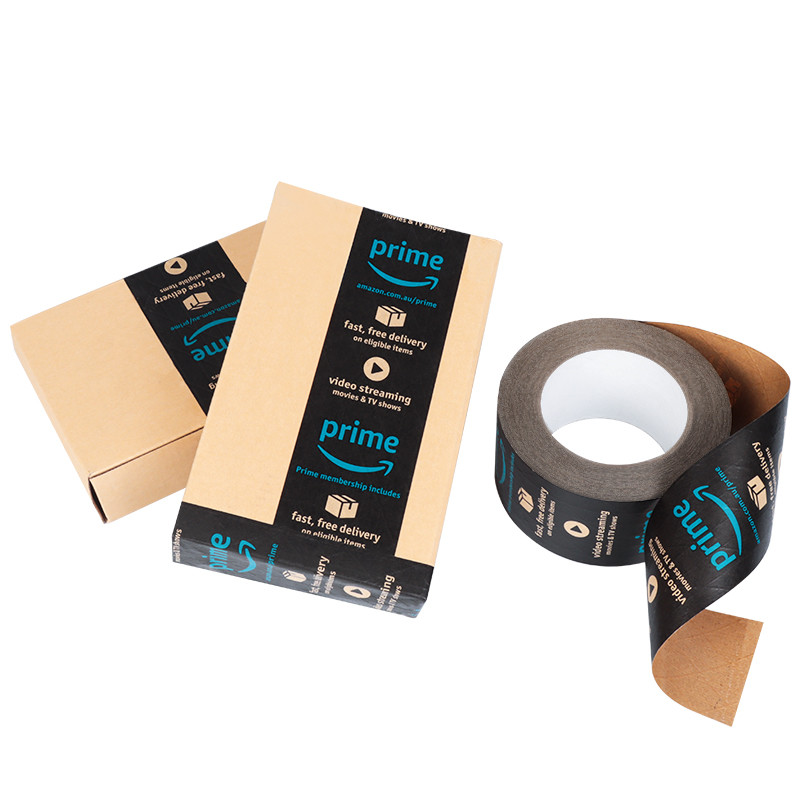 Adhesive Paper & Film Tape Water Activated Paper Tape Custom Packing Kraft Paper Tape