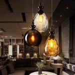 Mercury glass pendant light fixtures for Kitchen Dining room Bar Shop Lighting