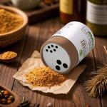 Custom Recycle Paper Tube with Plastic Spice Shaker Top Kitchen Set Salt Sugar