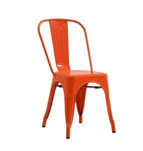 Wholesale Indoor colorful red metal chair cheap stackable Modern Balcony Chair yellow blue Modern Garden Chairs---YS210621 from china suppliers