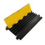 2 Channel Large Rubber Mats Heavy Duty Cable Protector Ramp With 4 Bolts