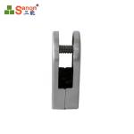 D Shaped 4mm SS304 Mirror Fixed Glass Accessories Round Clamp Fix Shower Glass