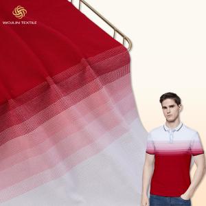Wholesale Polo Shirt Stretch Cotton Pique Fabric , Sweat Absorbing Yarn Dyed Cotton Fabric from china suppliers