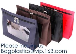 Wholesale Zipper Security Bank Deposit Bag, Cash Bag, Utility Pouch, Money Bag With Key Lock, Bank Supplies from china suppliers