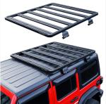 Aluminium Roof Rack for Jeep Wrangler Laser Cutting Process UV Stable Powder