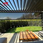 SUNC Outdoor Electric Blinds Black Zip Screen Roller Blinds Sun Shade Patio