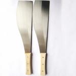 Short Back Harvesting Wooden Handle Machetes Spring Steel Blacked 2.05mm