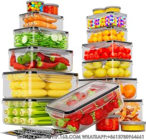 Wholesale Food Storage Containers With Lids Airtight Freezer Containers Leakproof Plastic Meal Prep Containers from china suppliers