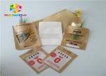 Customized printed kraft paper k stand up pouch beef jerky snack plastic